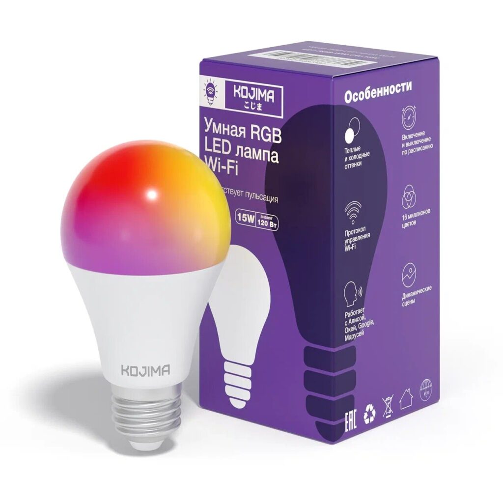 Лампа Kojima Smart Bulb E27 15W